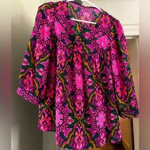 Milly of New York blouse, size 2, perfect condition. Beautiful colors! 💗